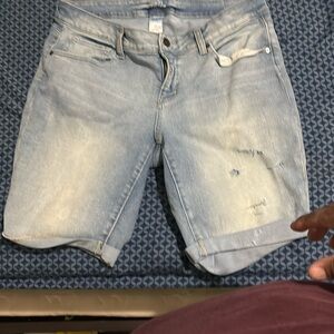 Light Blue Denim Women's Shorts